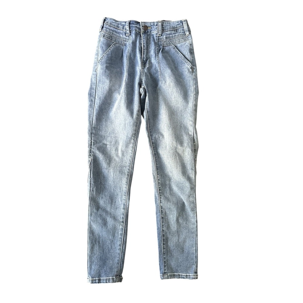 Track 23 Women's Junior 5 High Rise Light Wash Stretch Skinny Jeans | SKU 0989